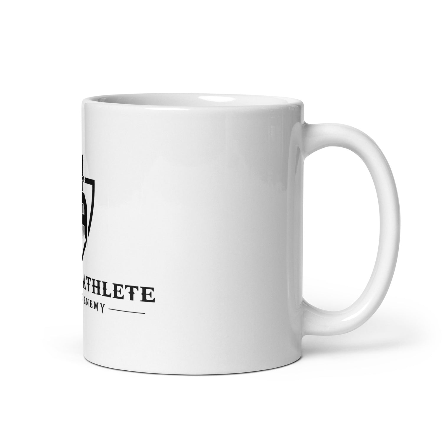 White glossy mug - kingdom athlete s