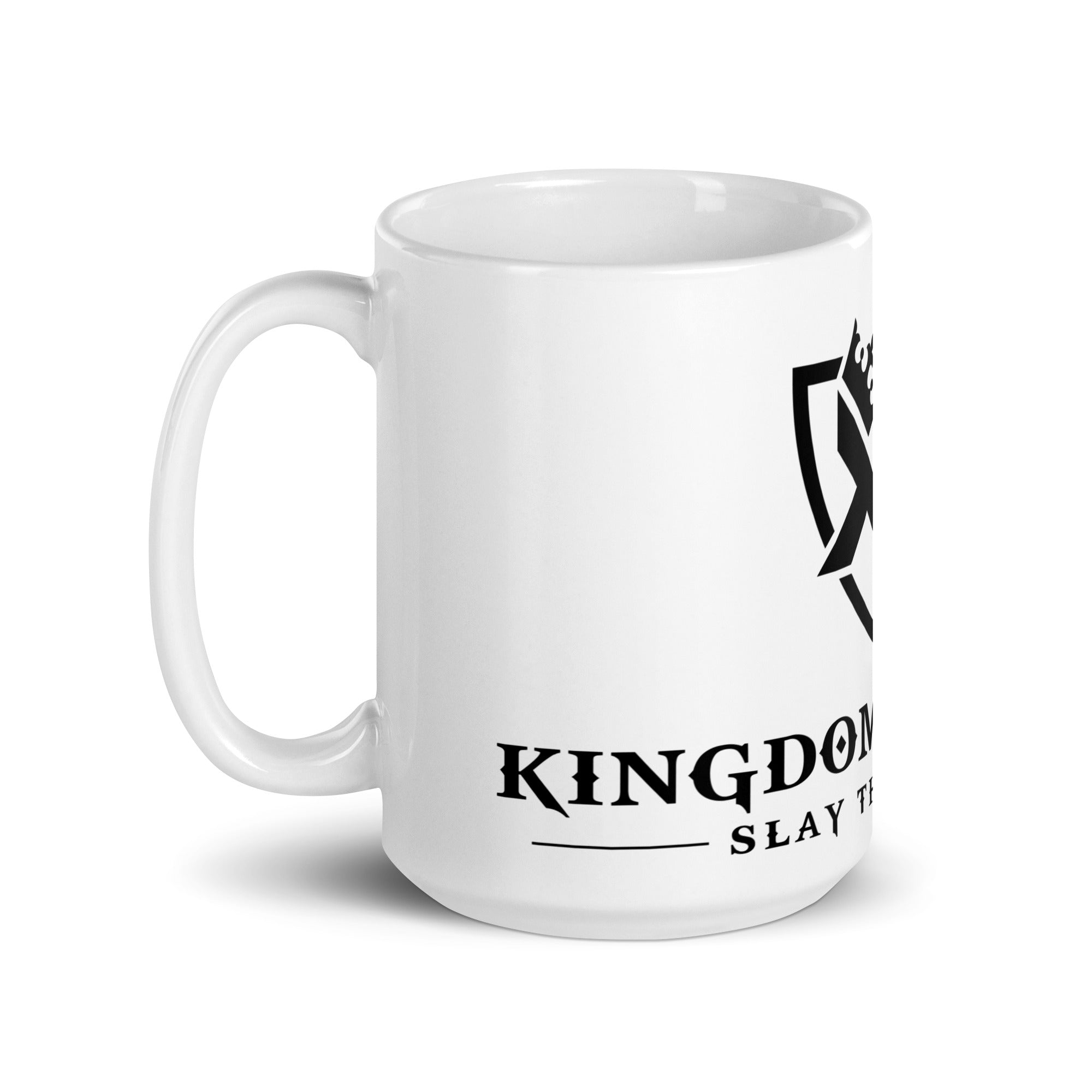 White glossy mug - kingdom athlete s